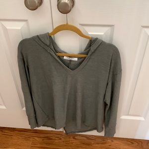 Project Social long sleeve hooded top. Size small.